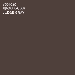 #50403C - Judge Gray Color Image